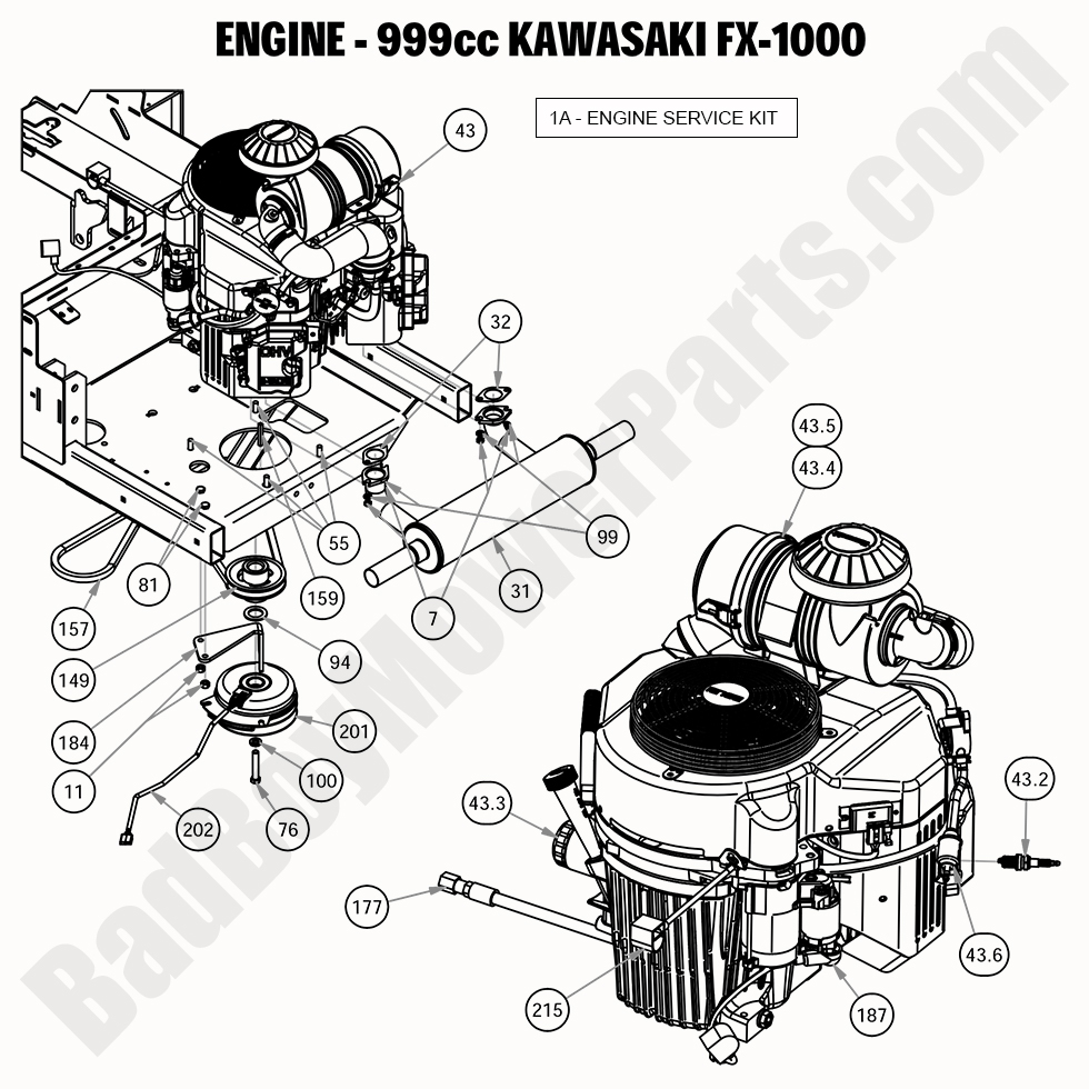 2020 Rogue Engine - 999cc Kawasaki FX1000
